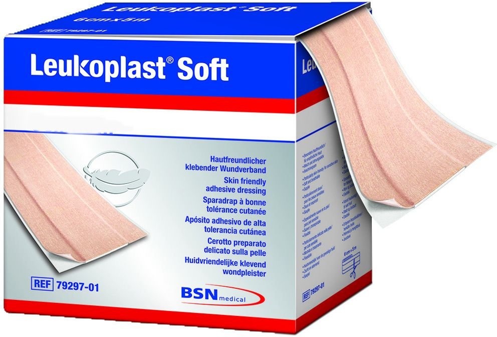 Leukoplast soft Pflaster 8 cmx5 m Rolle 1 St