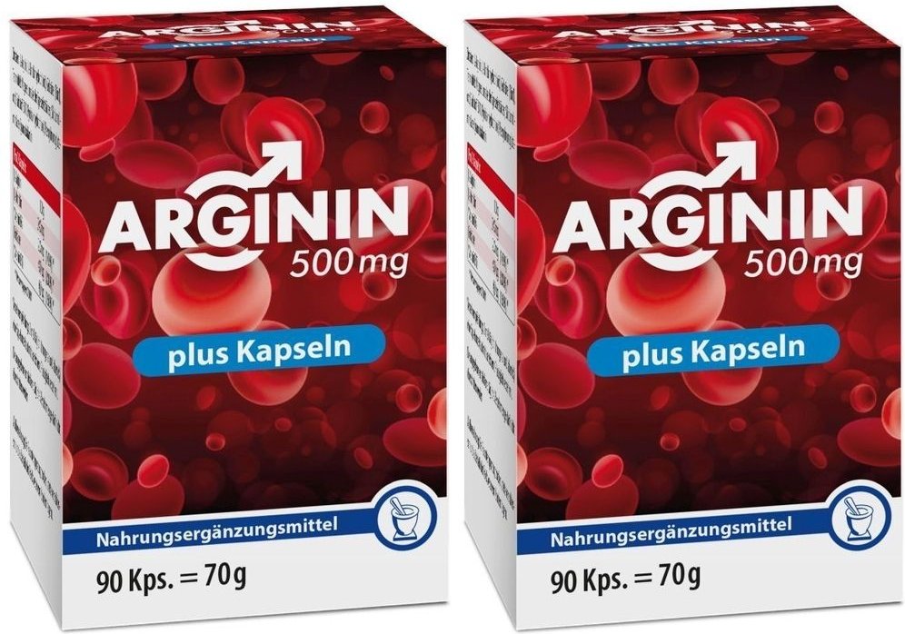 Arginin 500Mg Plus Kapseln x2 2x90 St
