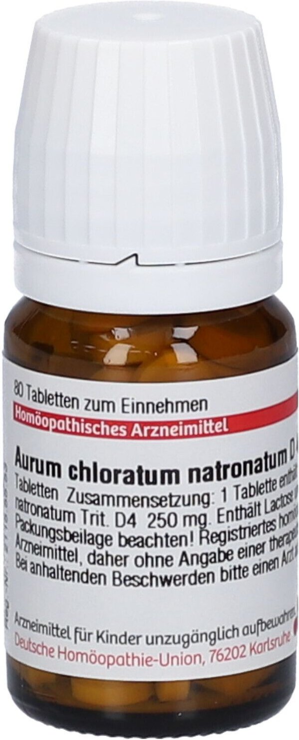 Aurum Chloratum Natronatum D 4 Tabletten 80 St