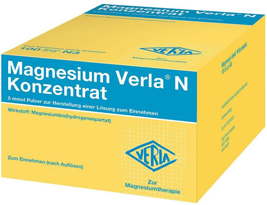Magnesium Verla N Konzentrat Plv.z.H.e.L.z.Einn. 500 St Pulver zur Herstellung einer Lösung zum Einnehmen