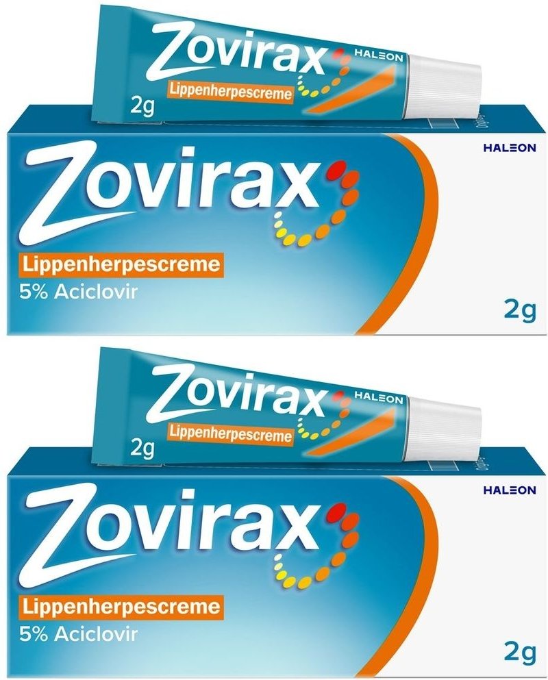 Zovirax Lippenherpes Creme 2x 2x2 g