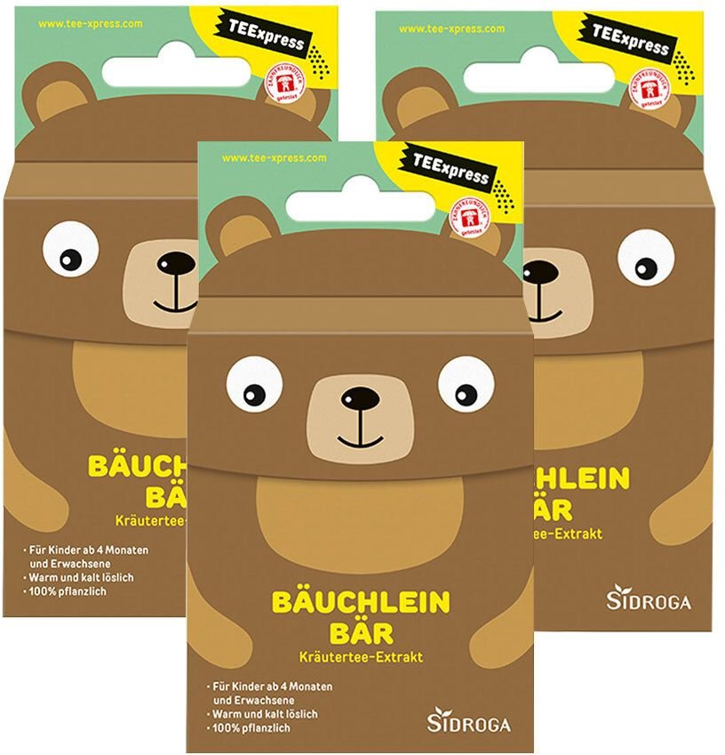 3x Sidroga TEExpress Bäuchlein Bär 3x15x0,3 g Tee