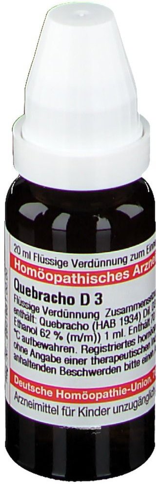 Quebracho D 3 Dilution 20 ml