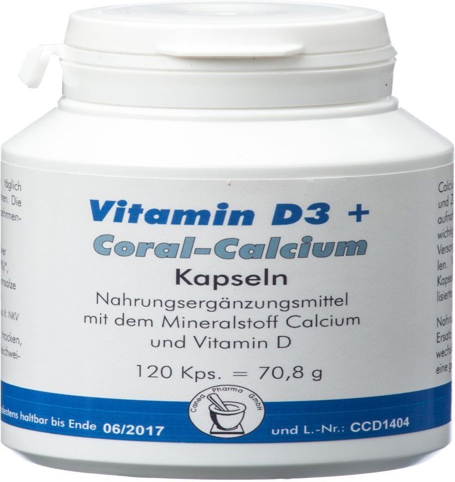 Thumbnail - Vitamin D3+Coral Calcium Kapseln 120 St