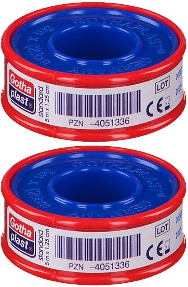 Gothaplast Heftpfl.stand.1,25 cmx5 m 2x 2x1 St Pflaster