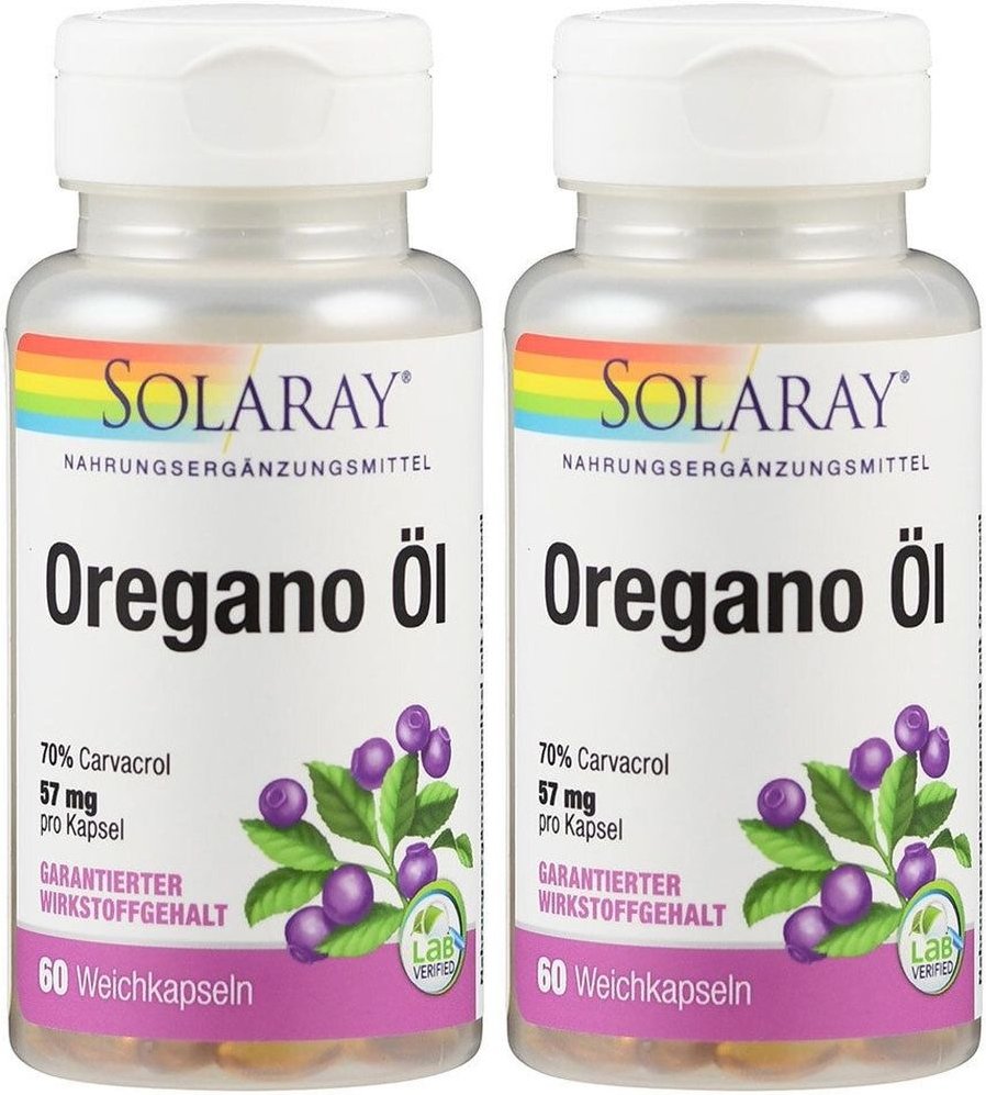 Oregano ÖL Solaray Kapseln 2x 2x60 St