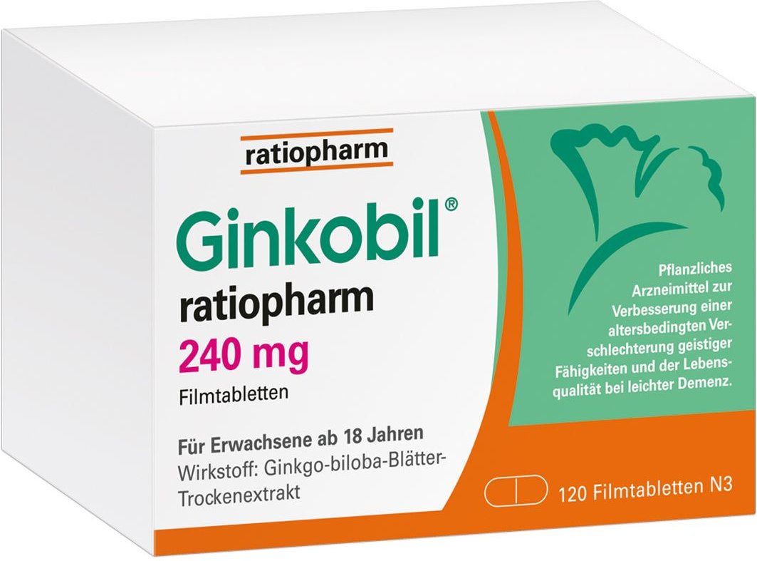Ginkobil ratiopharm 120mg mit Ginkgo biloba