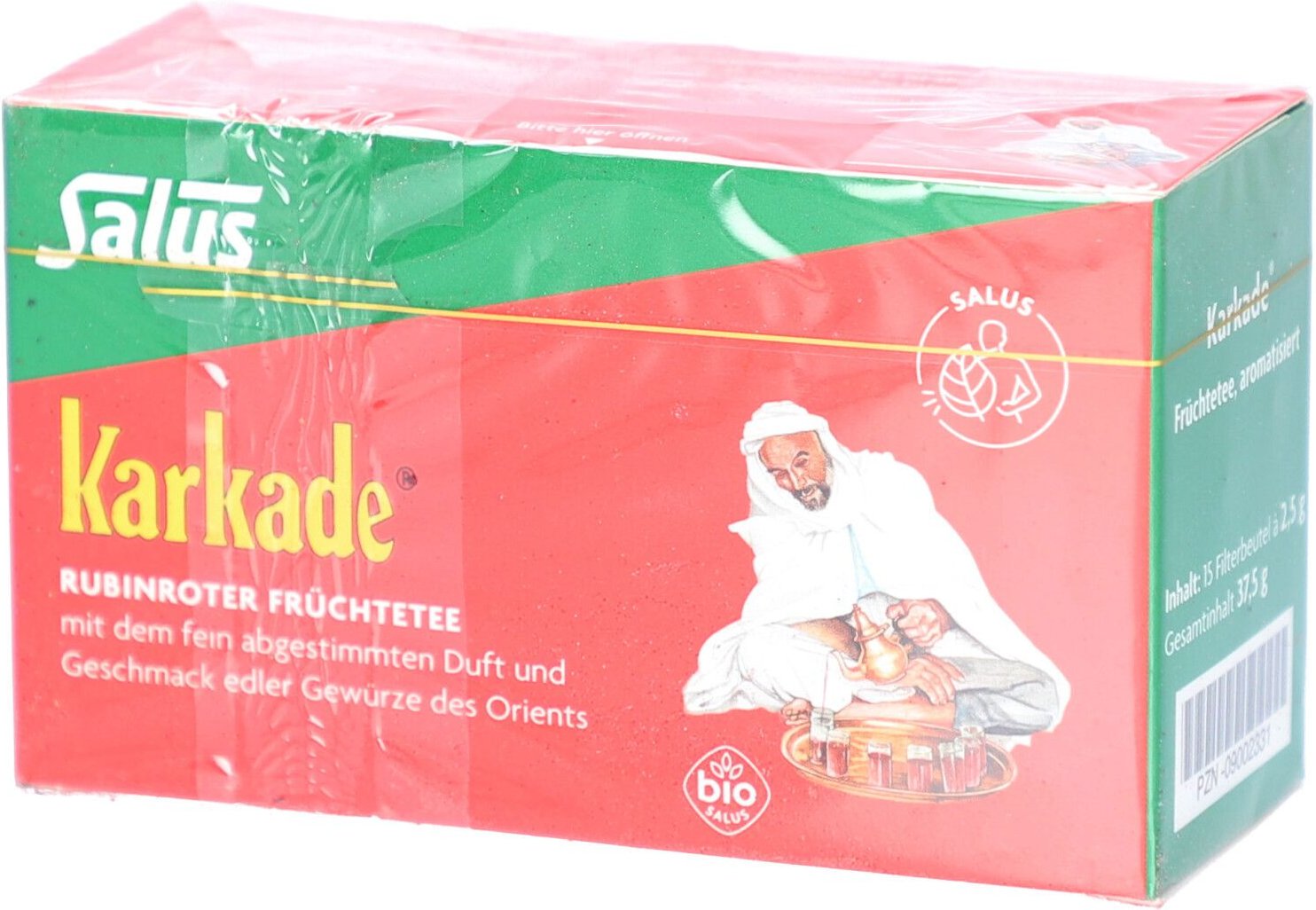 Karkade Früchtetee m.natürlich.Aroma Bio Salus Fbt 15 St Filterbeutel