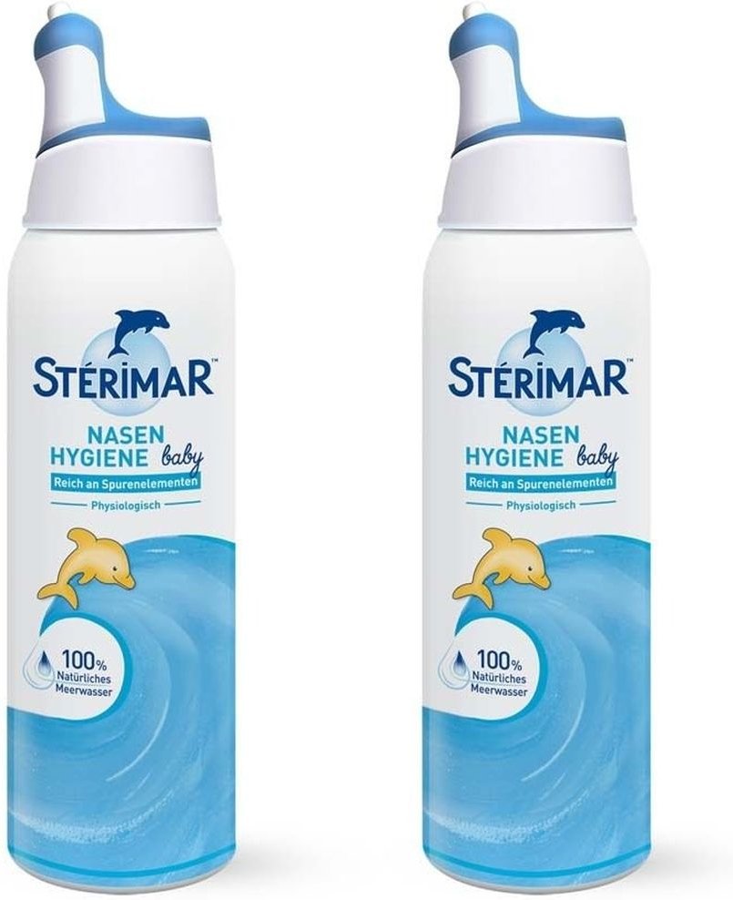 2x Sterimar Nasenhygiene Baby Nasenspray 2x100 ml