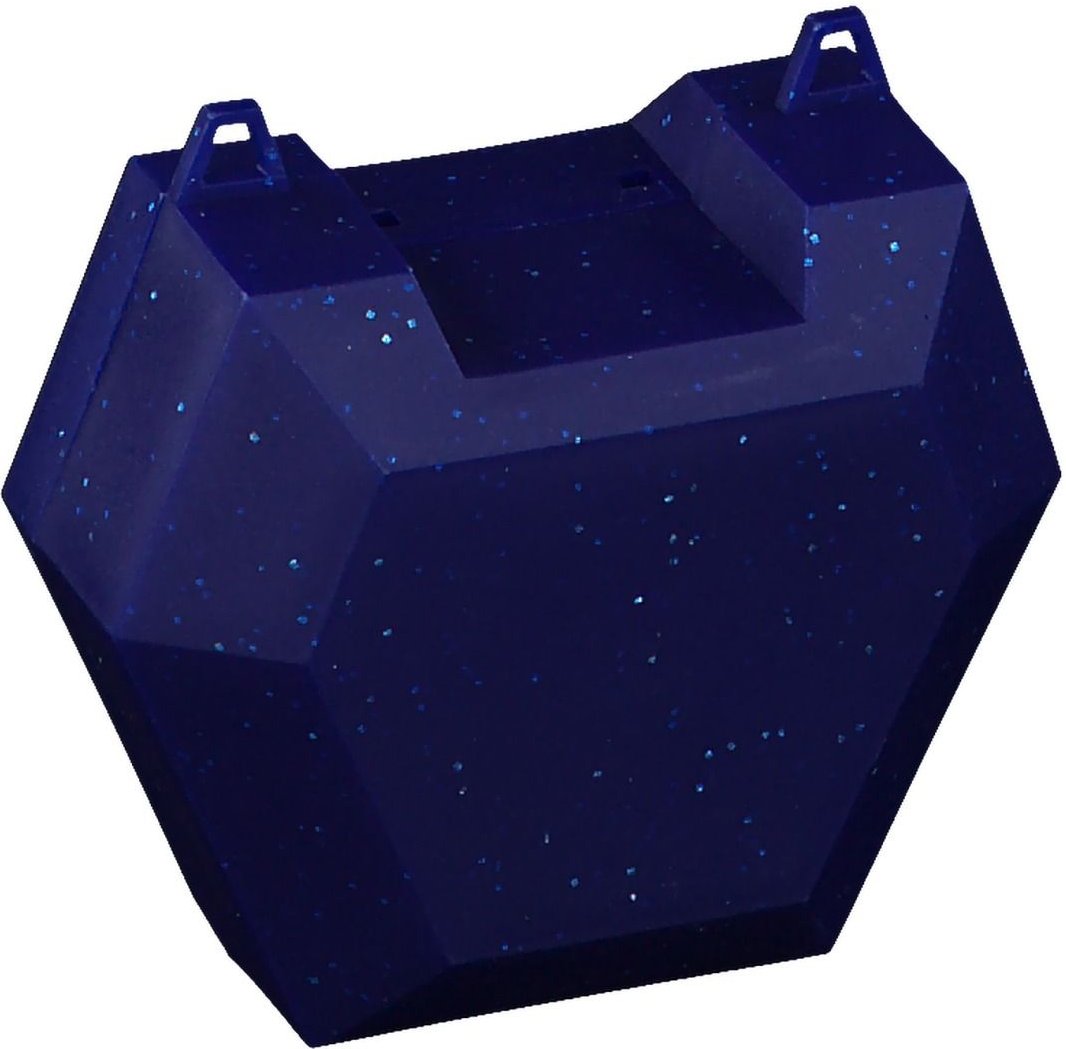 Zahnspangenbox mit Kordel blau mit Glitzer