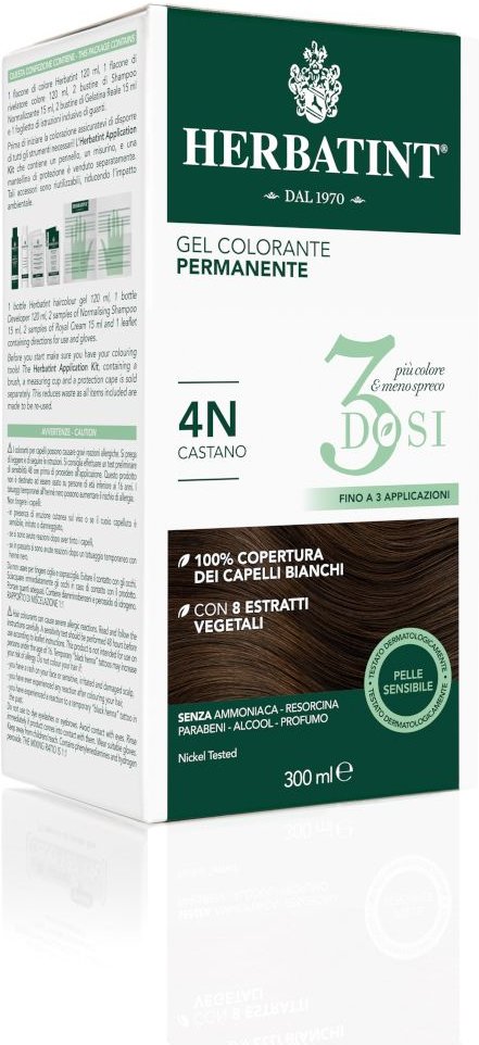Herbatint 3Dosi 4N 300Ml 300 ml Lotion