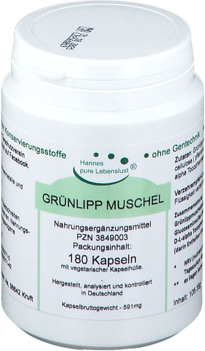 Thumbnail - Grünlippmuschelextrakt Vegi Kapseln 180 St