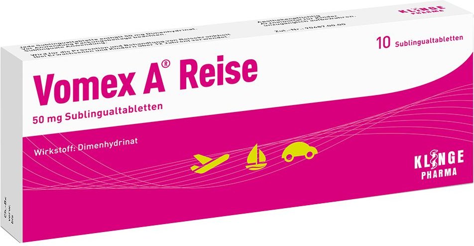 Vomex A Reise 50 mg Sublingualtabletten 10 St