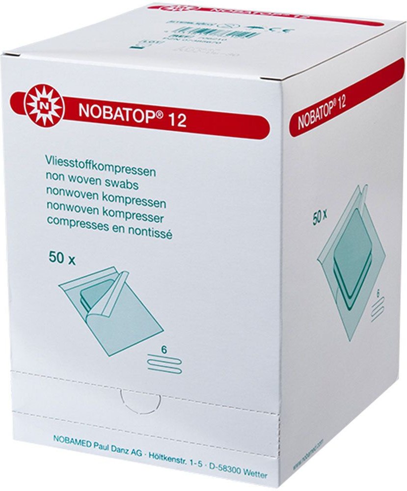 Nobatop 12 Kompressen 10x20 cm steril 50x2 St