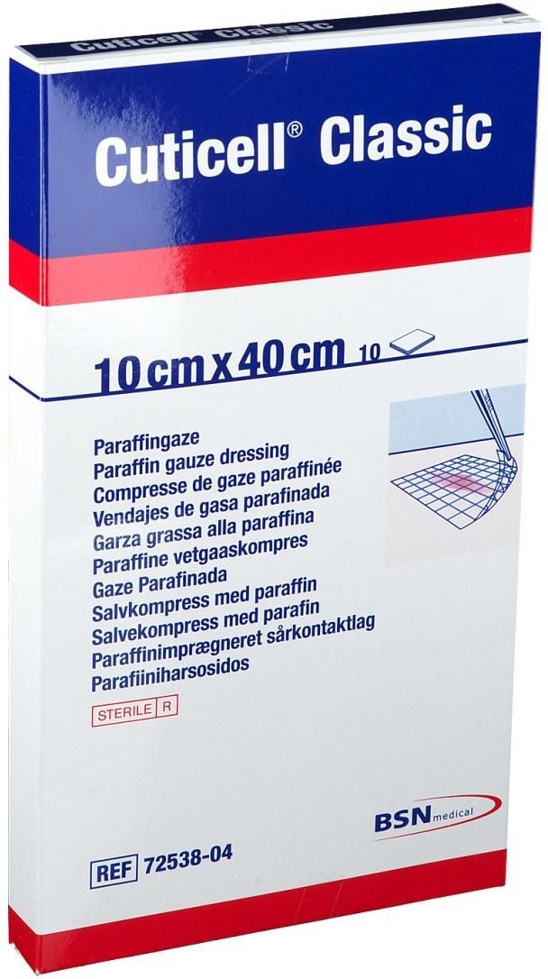 Cuticell Classic Wundgaze 10x40 cm 10 St