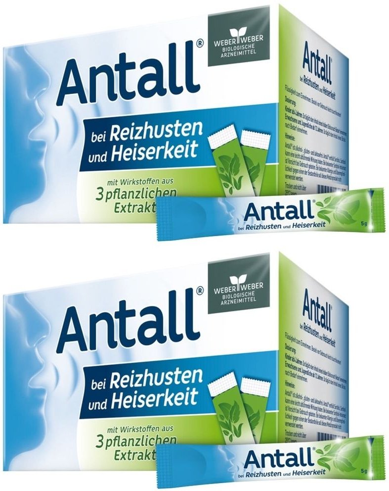Antall bei Reizhusten und Heiserkeit Liquid Sticks 2x 2x20x5 g Flüssigkeit zum Einnehmen
