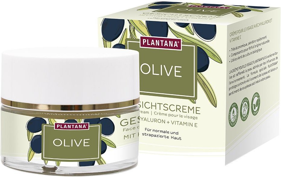 Plantana Olive Gesichtscreme Hyaluron & Vitamin-E 50 ml Creme