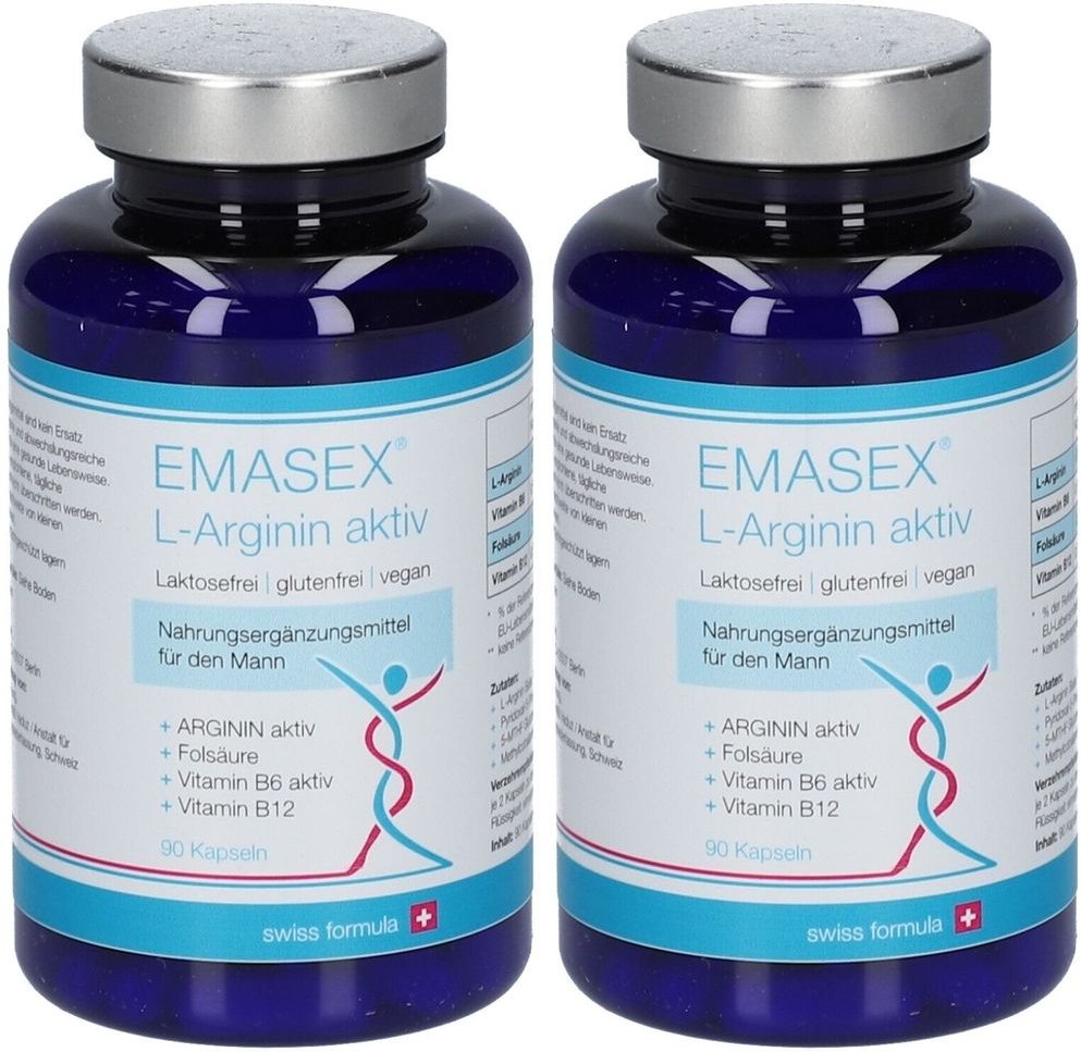 EMASEx L-Arginin Aktiv x2 2x90 St Kapseln