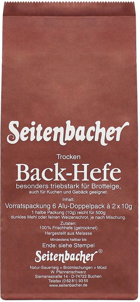 Seitenbacher Vorratspack Hefe 6x20 g Sonstige