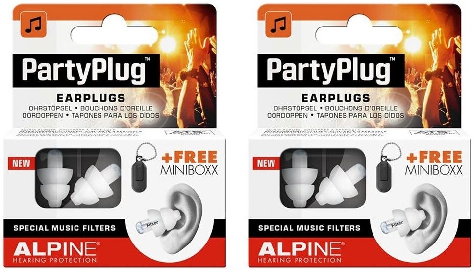 Alpine Partyplug Ohrstöpsel 2x 2x2 St