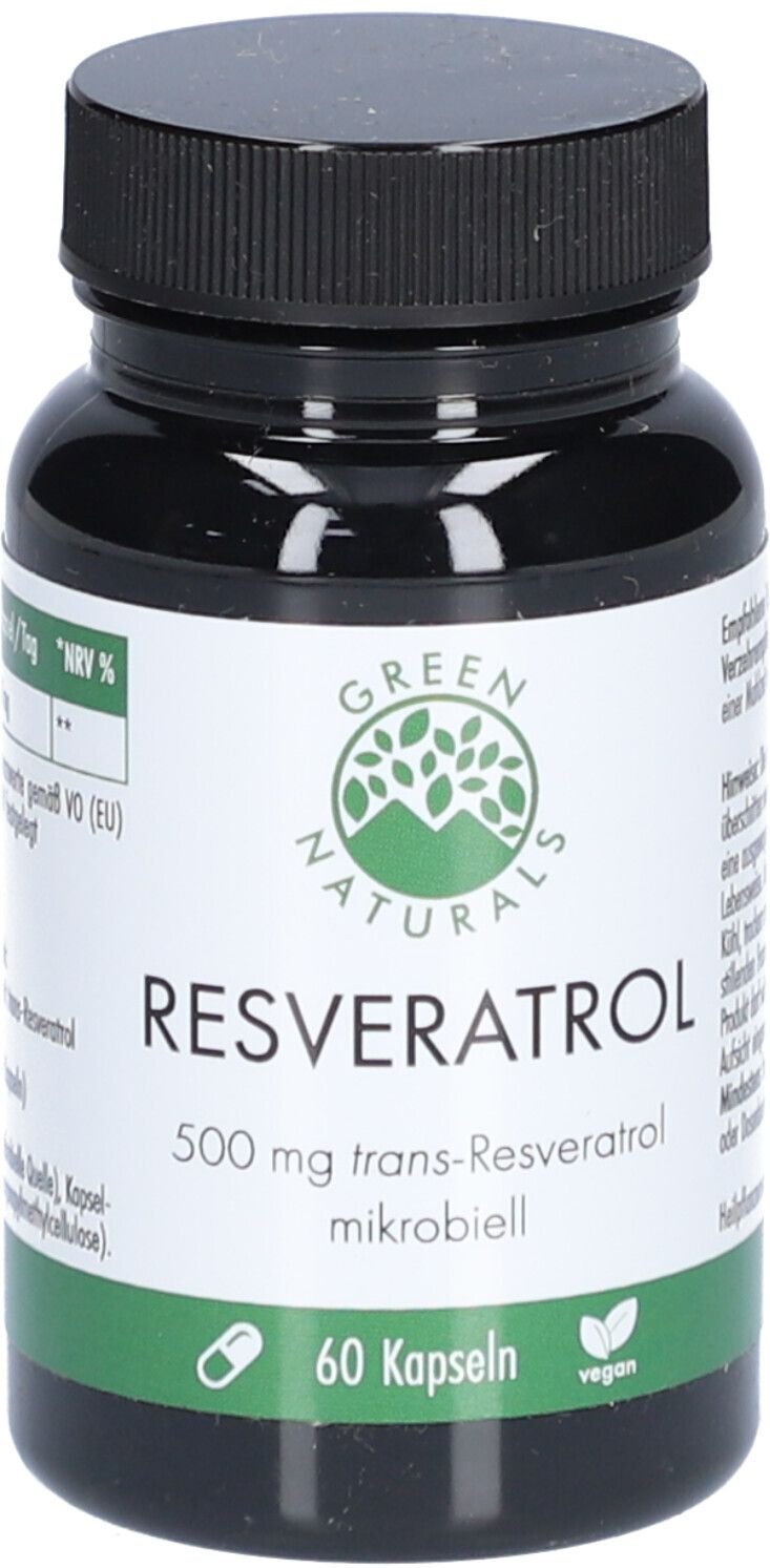 Green Naturals Trans-Resveratrol 500 mg vegan Kps. 60 St Kapseln