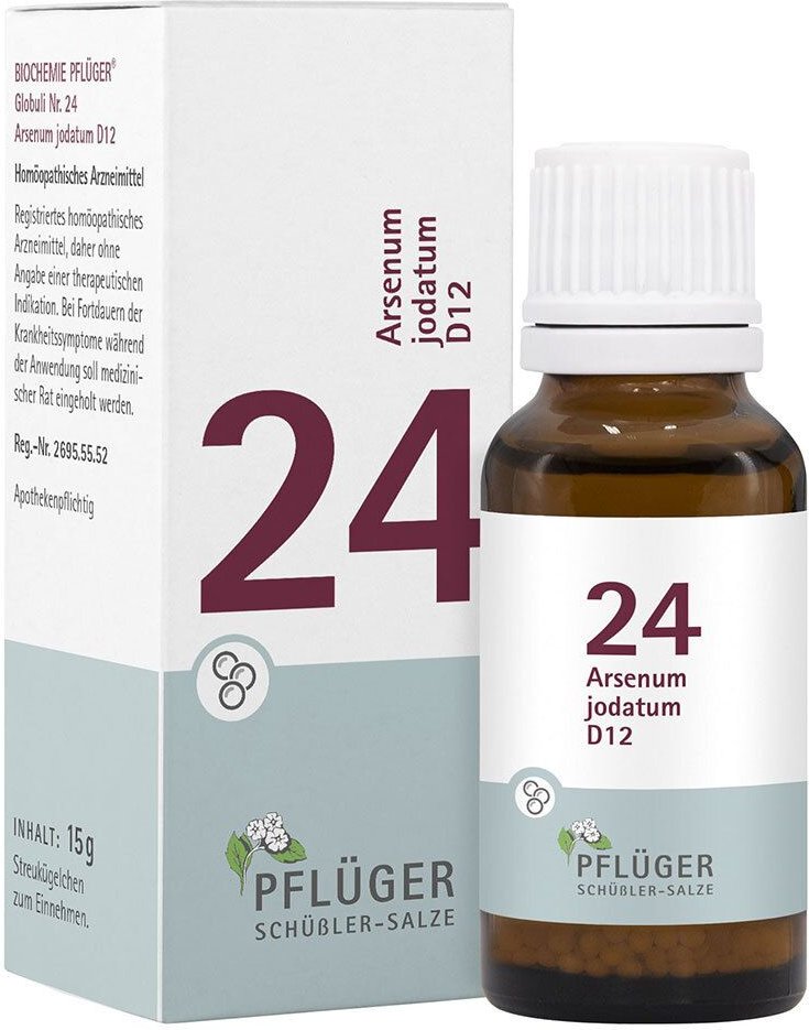 Biochemie Pflüger 24 Arsenum jodatum D 12 Globuli