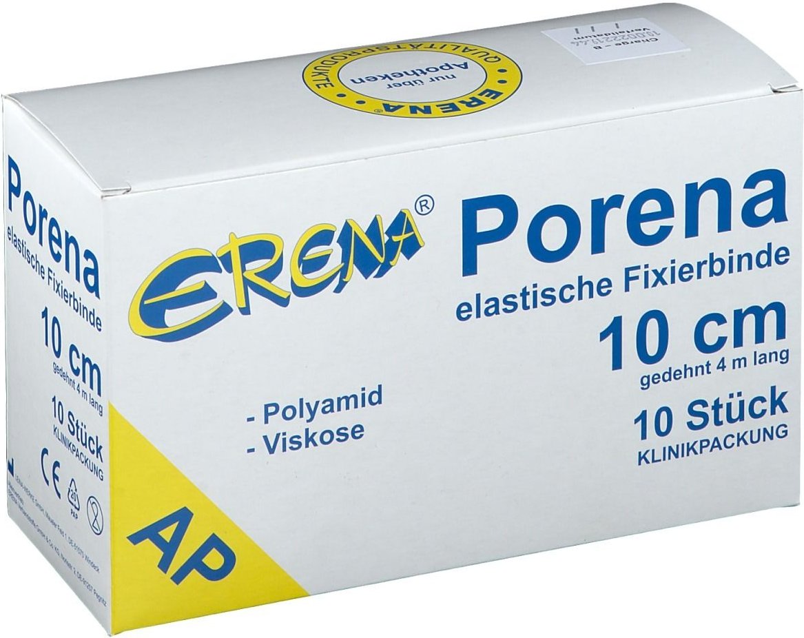 Porena elastische Mullbinde binde 10cm ohne Cello weiß