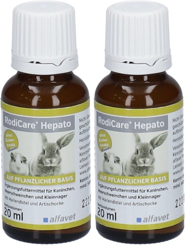 Rodicare Hepato flü.f.Kanin./Kleinnager/Meerschw. 2x 2x20 ml Flüssigkeit