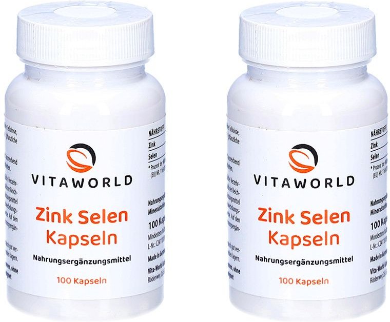 Zink Selen Kapseln Doppelpack 2x100 St