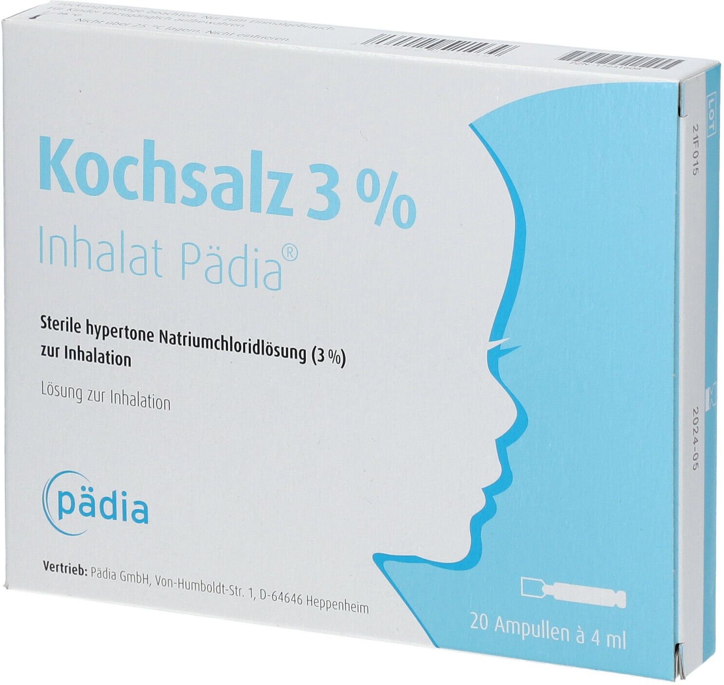 Kochsalz 3% Inhalat Pädia Ampullen 20 St Inhalationsampullen