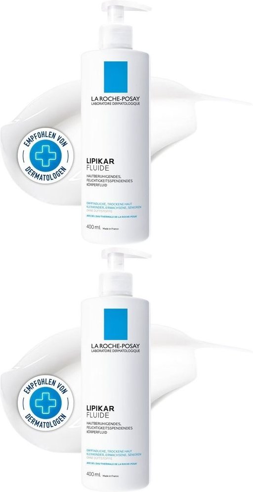Roche-Posay Lipikar Fluide 2x 2x400 ml Flüssigkeit