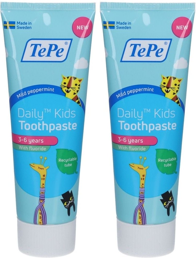 Tepe Daily Kids Toothpaste 2x 2x75 ml Zahnpasta