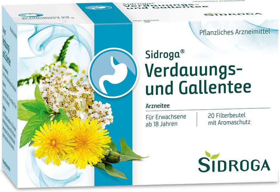 Sidroga Verdauungs- und Gallentee Filterbeutel 20x2 g Tee