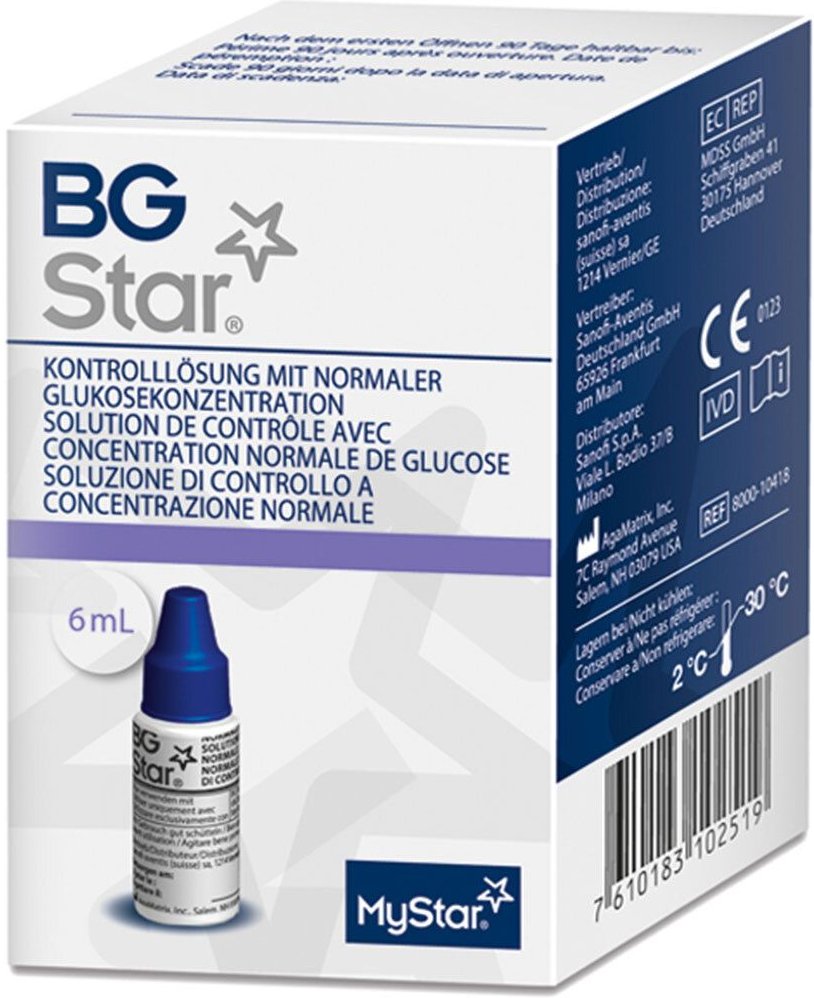 Thumbnail - Bgstar Kontrolllösung normal 6 ml Lösung