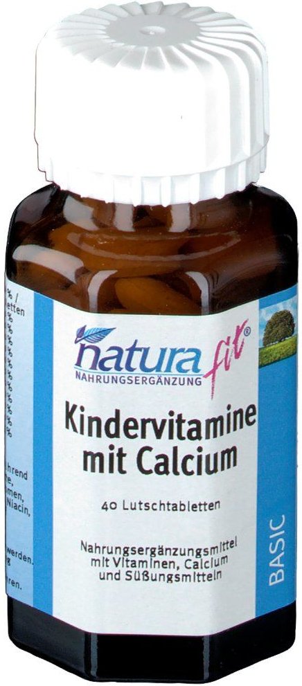 Naturafit Kindervitamine mit Calcium Lutschtbl.