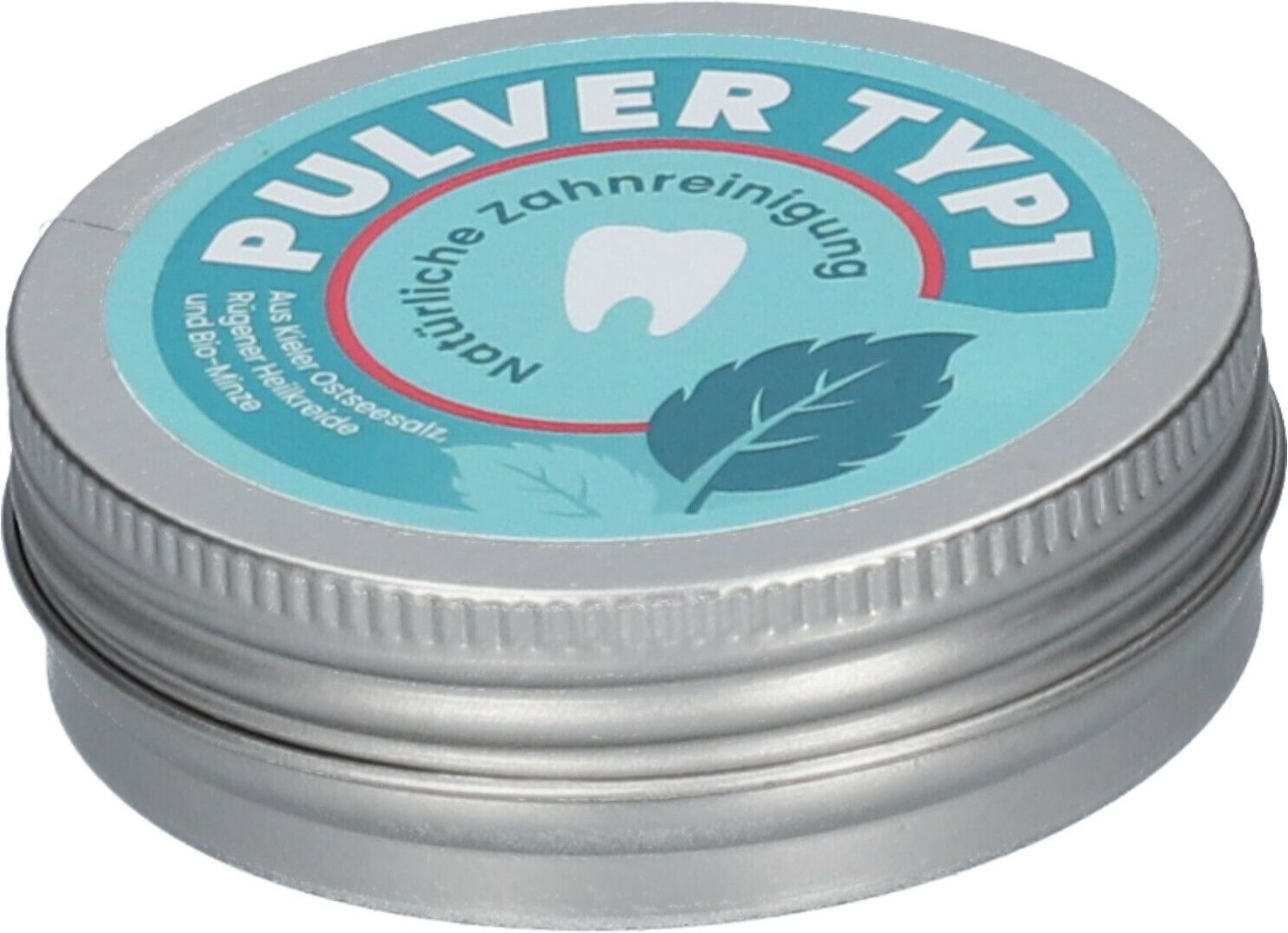 Zahnputzpulver Typ 1 - Kreide, Salz, Minze – weniger Salz und mehr als im Original 30 g Pulver