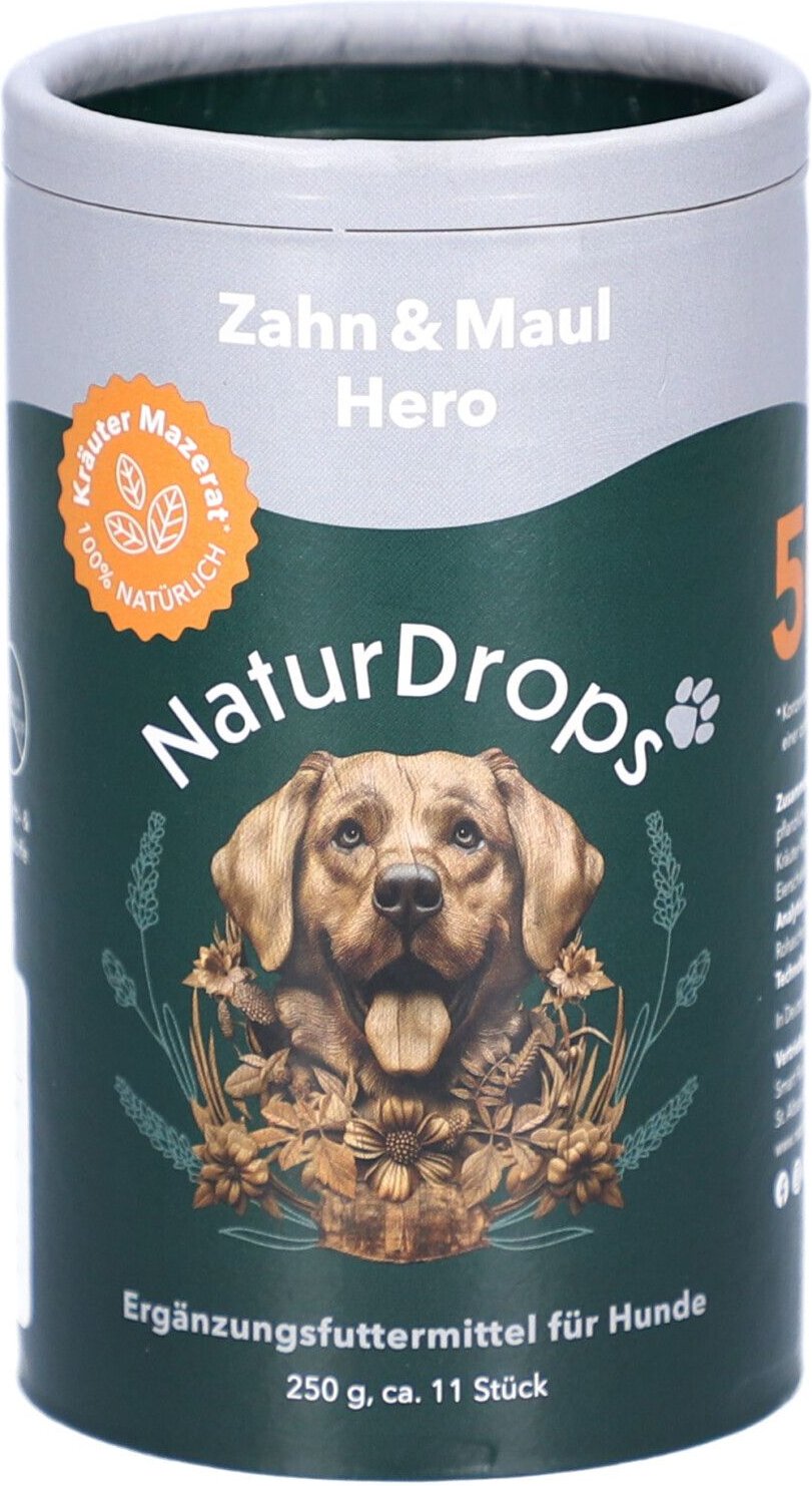 Naturdrops Zahn & Maul Hero Kaustangen f.Hunde 250 g Futter