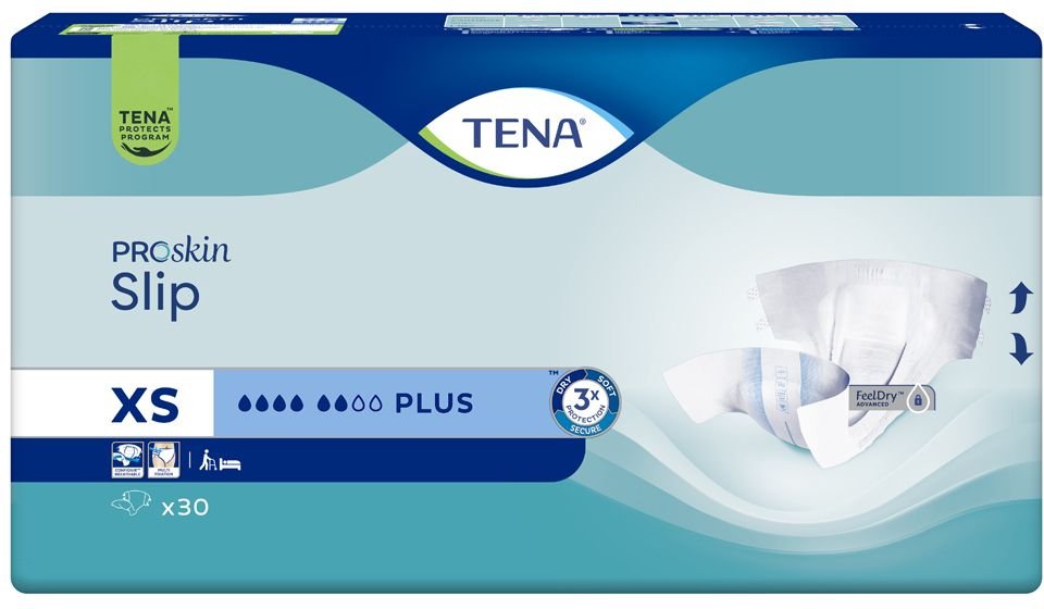 Thumbnail - Tena Slip Plus Pann XS 30Pz 30 St Windeln