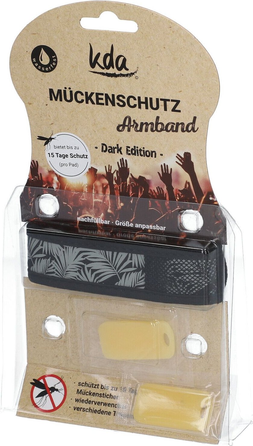 Mückenschutz Armband Blätter grau