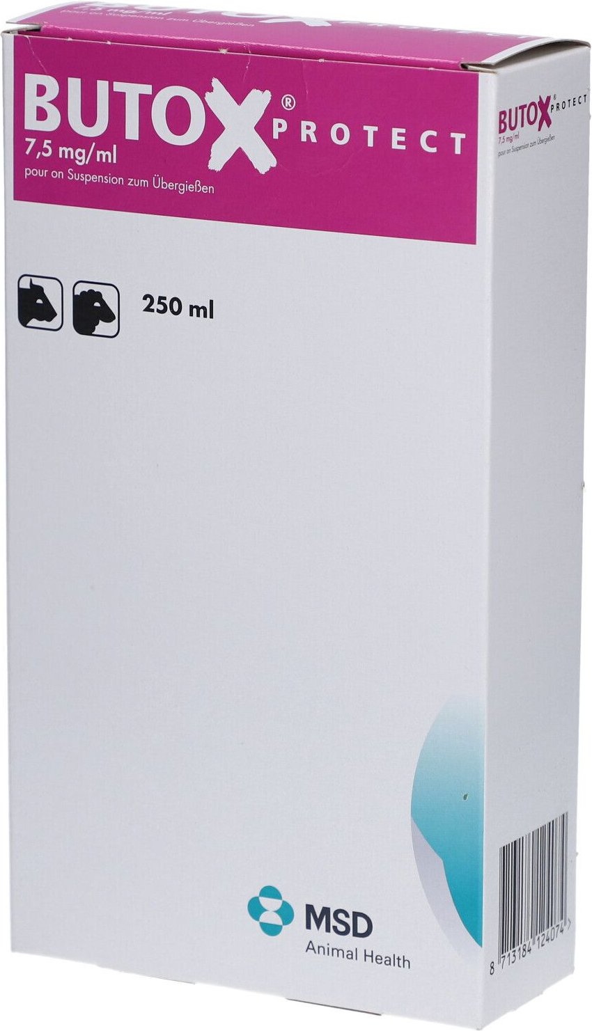 Butox Protect 7,5mg/ml pour on Sus.z.Überg.Ri+Sch. 250 ml Lösung