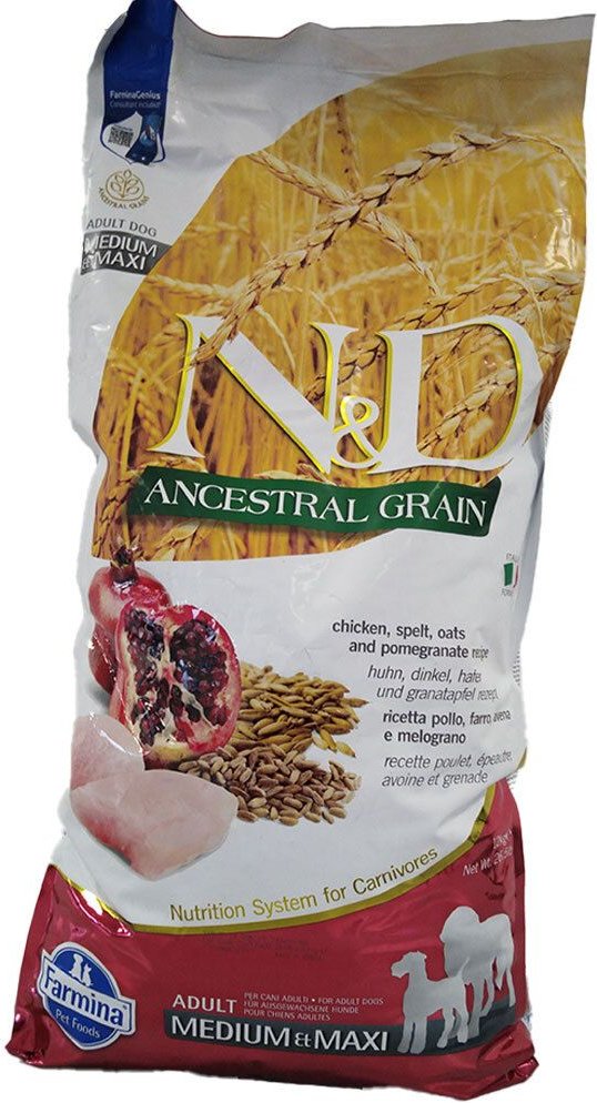 N&D DOG Chicken&Pom AD M/M12Kg 12000 g Futter