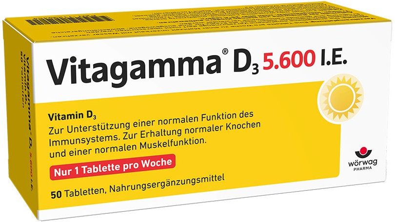 Thumbnail - Vitagamma D3 5.600 I.e. Vitamin NEM Tabletten 50 St