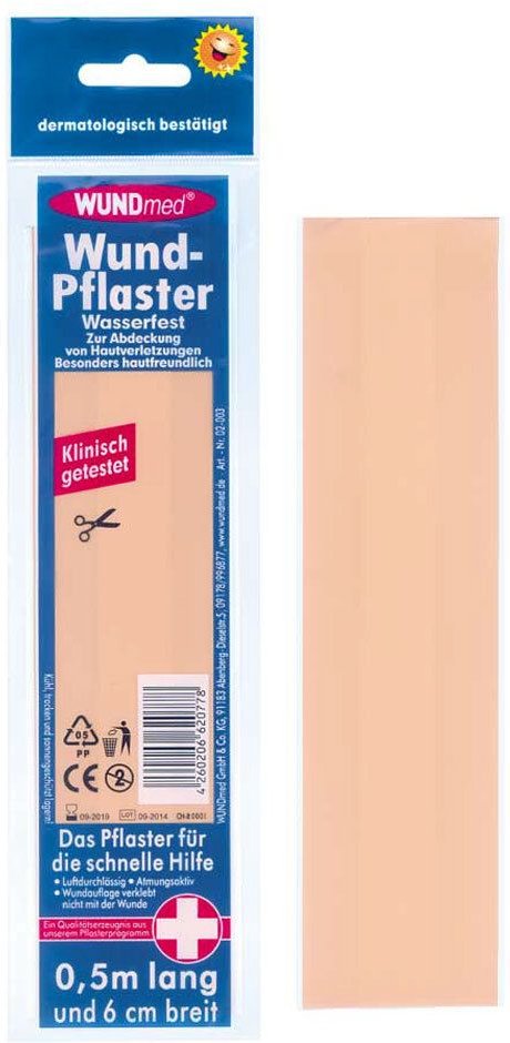 Wundpflaster 6 cmx0,5 m wasserfest 1 St Pflaster