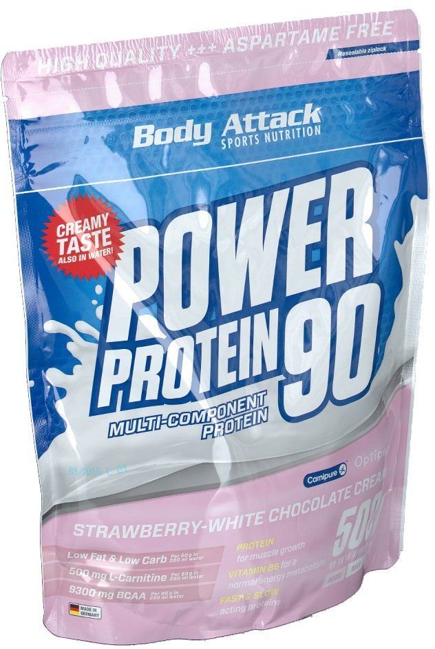Power Protein 90 Strawberry white Chocolate Pulver 500 g