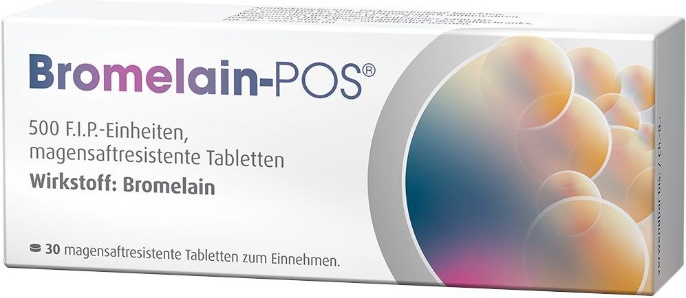Bromelain POS magensaftresistente Tabletten 30 St magensaftresistent