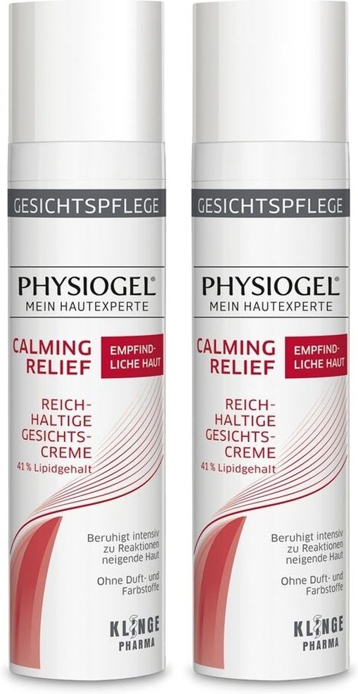 Physiogel Calming Relief reichhaltige Gesichtscre. 2x 2x40 ml Creme