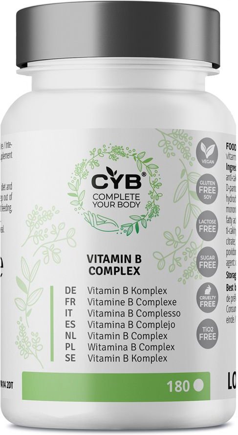 CYB Vitamin B-Komplex hochdosiert 100% vegan Tabl. 180 St Tabletten