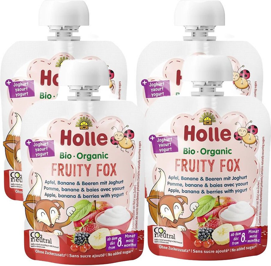 Holle Fruity Fox 4er Set 4x85 g Trinklösung