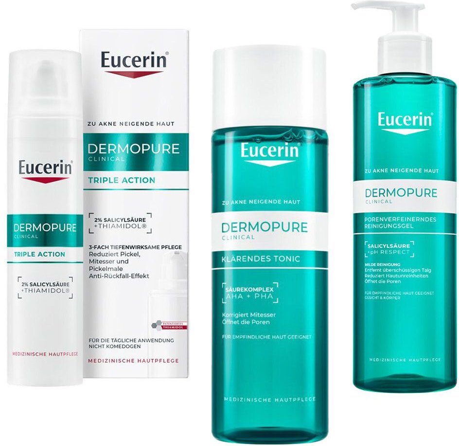 Eucerin Dermopure Clinical Porenverfeinerndes Reinigungsgel + K 1 St Set