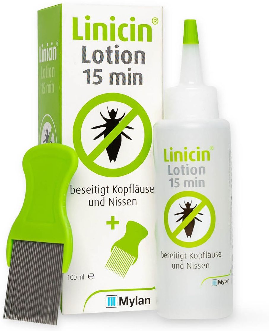 Linicin Lotion 15 min mit Läusekamm